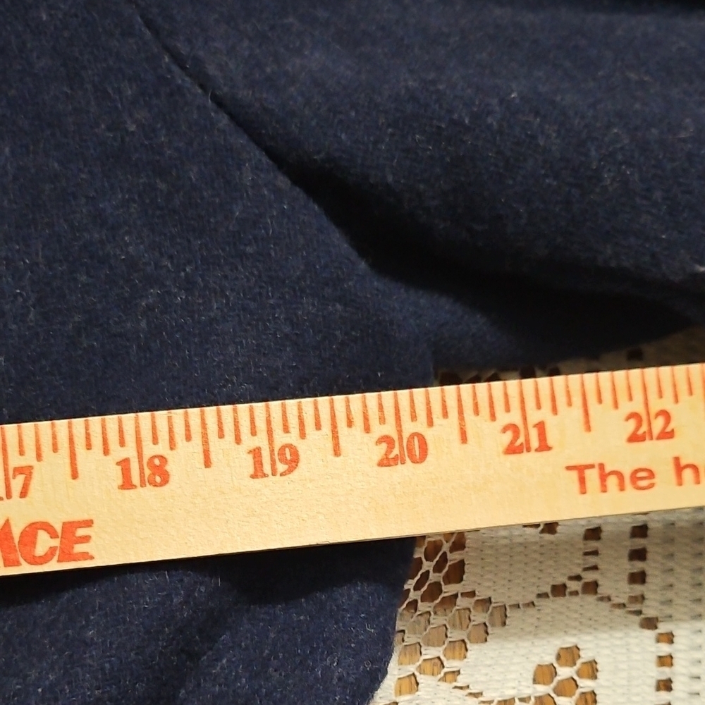 Vintage American Eagle Outfitters Women's Dark Blue Peacoat - Picture 7 of 11